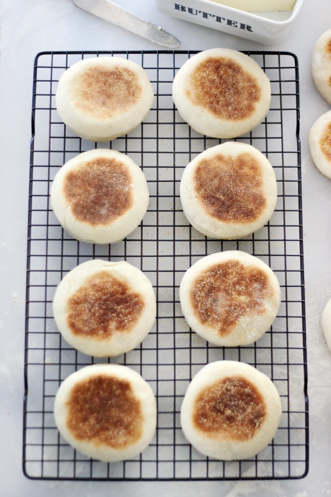 Griddled English Muffins