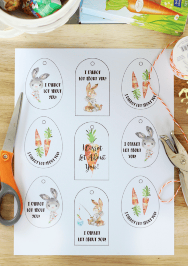 Printable Easter Tags "I Carrot Lot About You" - Gluesticks Blog
