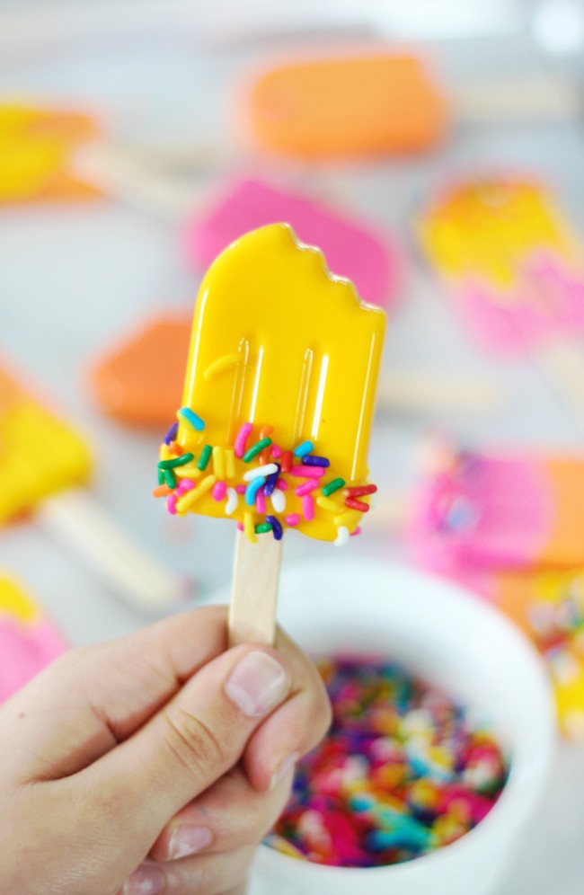 molded chocolate lollipop 