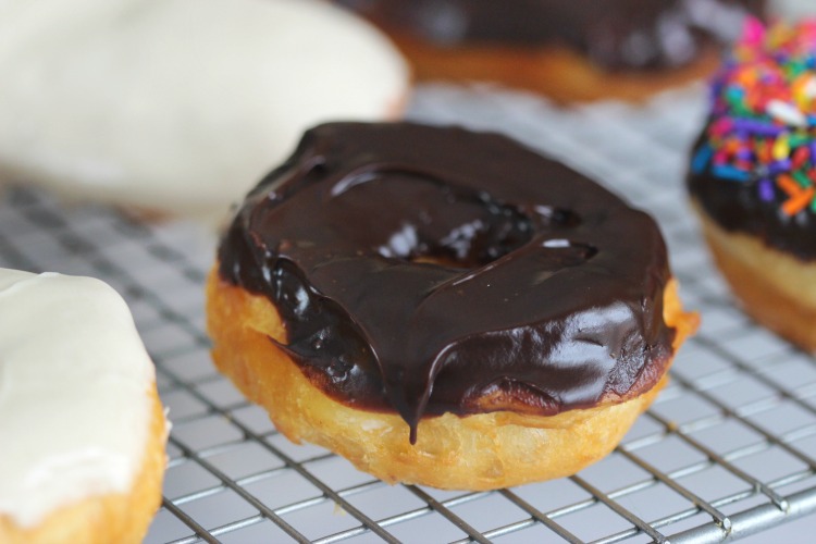 donut with chocolate glaze
