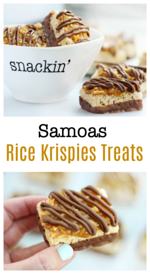 Samoas Rice Krispies Treats (Video) SO EASY to Make!