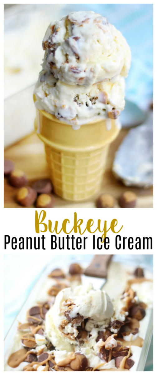 peanut butter no churn ice cream cone