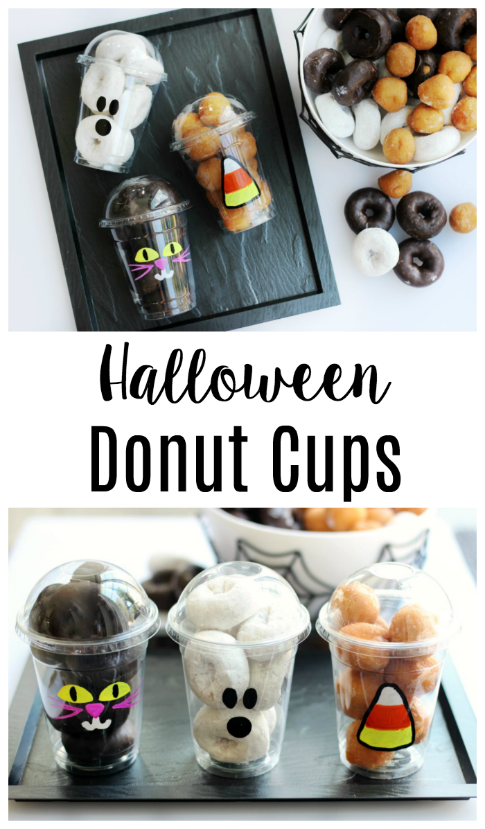 halloween donut cups