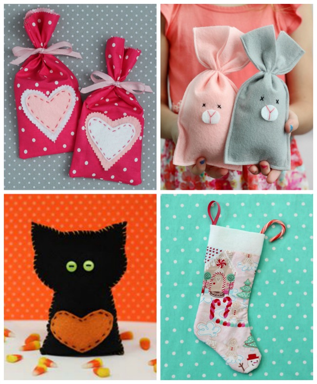 A Fun Felt Christmas Stocking Kids Can Sew - Sew a Softie