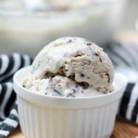 white bowl of coconut ice cream