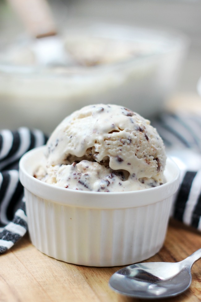 bowl of coconut ice cream