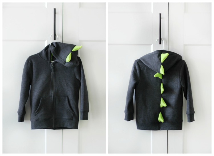 Fleece Dinosaur Hoodie Tutorial In Under an Hour Gluesticks Blog