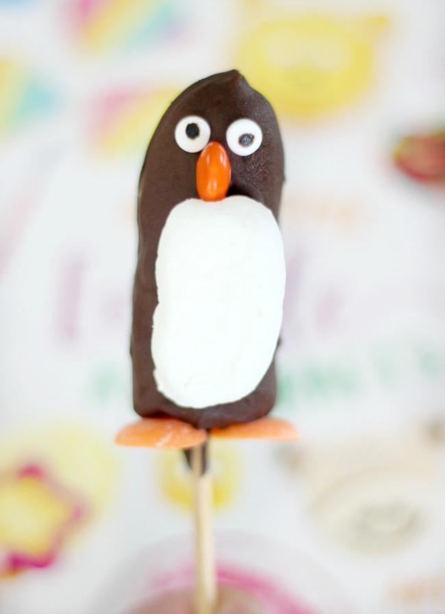 frozen banana pop