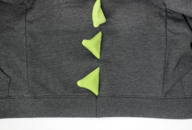 Fleece Dinosaur Hoodie Tutorial In Under an Hour Gluesticks Blog