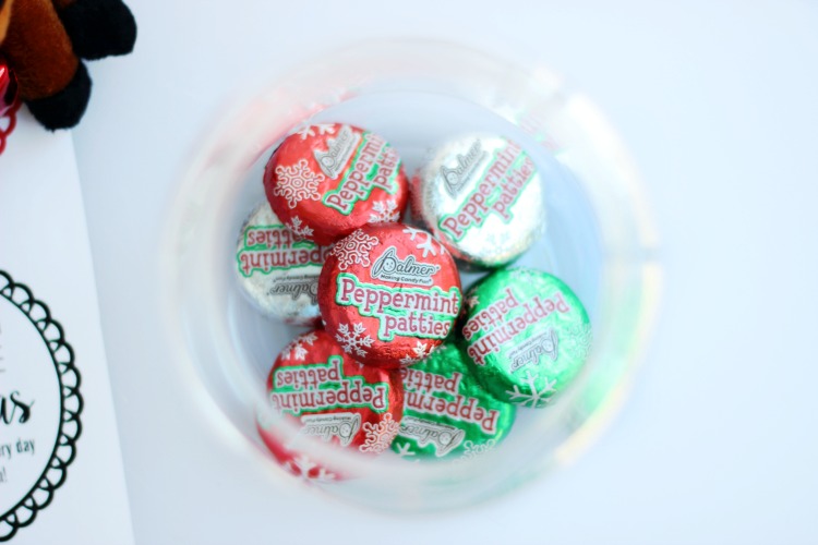 christmas candy in jars