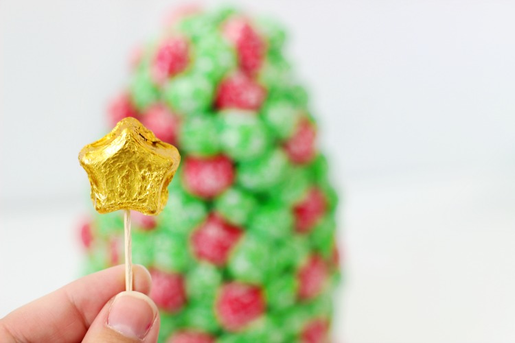 chocolate candy with tooth pick inside