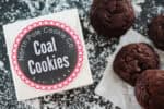 North Pole Coal Cookies + Printable Cookie Labels - Gluesticks Blog