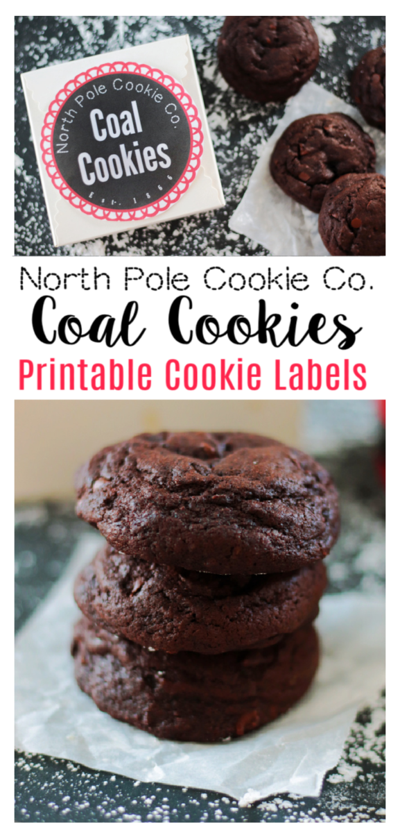 coal cookies and printable tags
