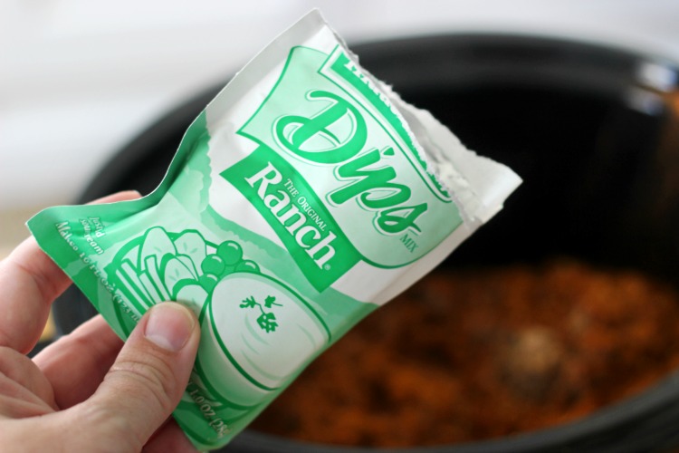 packet of dry ranch seasoning for taco soup