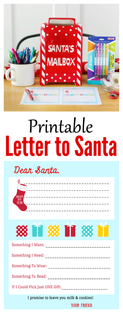 printable letter to santa