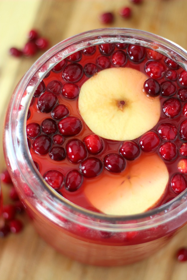 cranberry punch in bowl