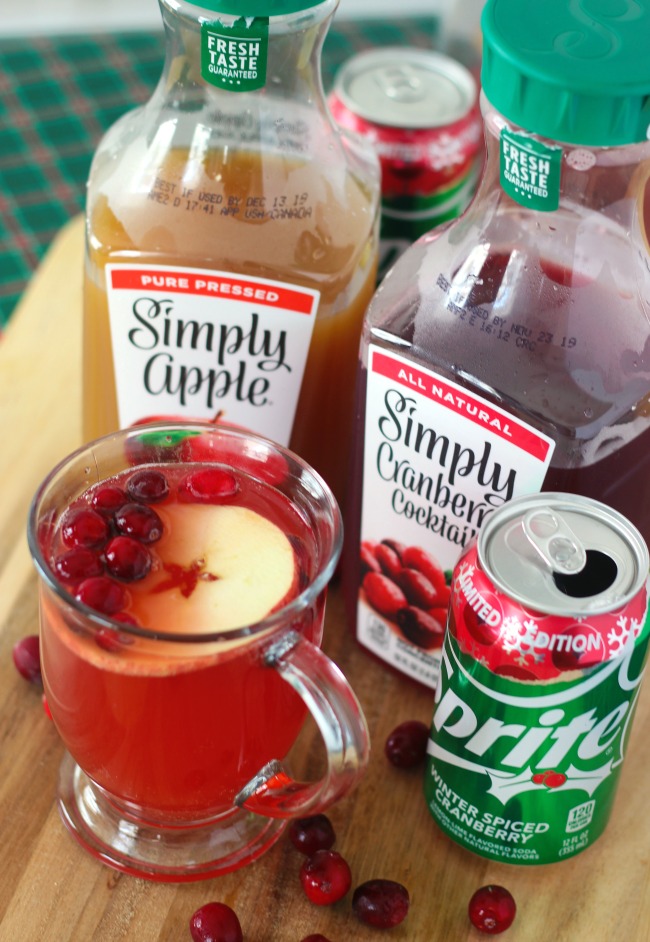 sparkling cranberry apple punch for the holidays