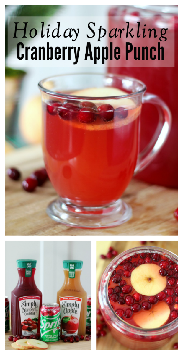 sparkling cranberry apple punch