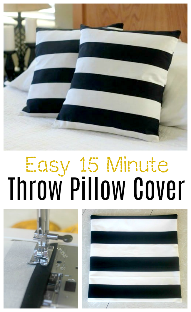 Easy DIY Throw Pillow Covers