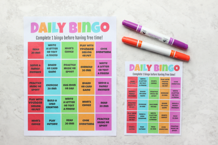 Cooking & Kitchen Supplies BINGO Game