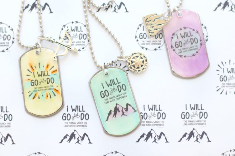 WATERCOLOR PALETTE DOG TAG NECKLACE 30" FREE CHAIN gt66yh
