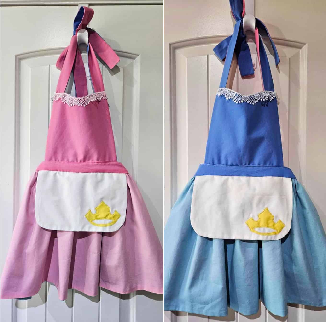 Double sided Aurora princess apron.