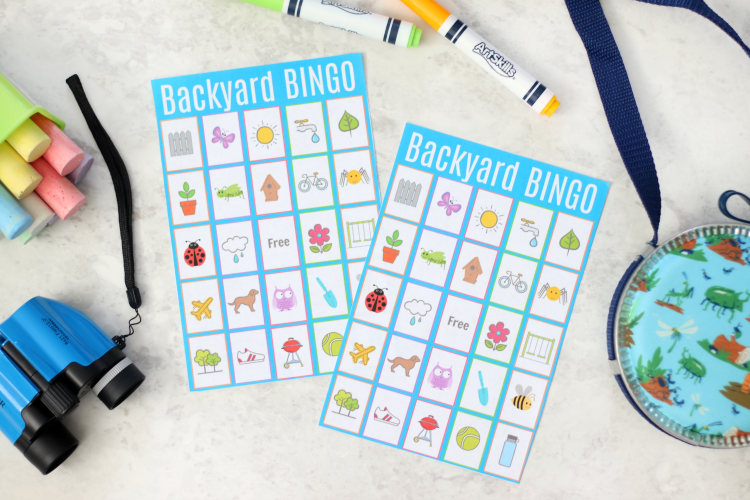 bingo cards on table