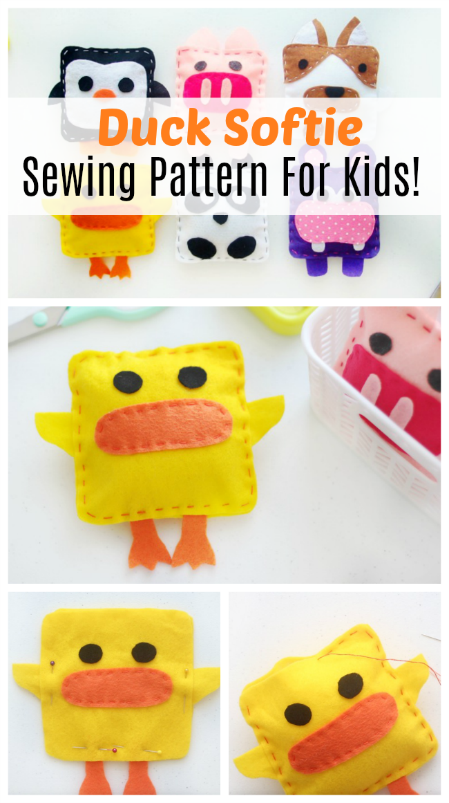 Duck Softie Sewing Pattern For Kids Video Gluesticks Blog