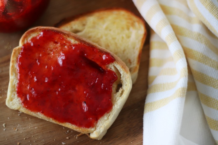 english muffin bread toasted with butter