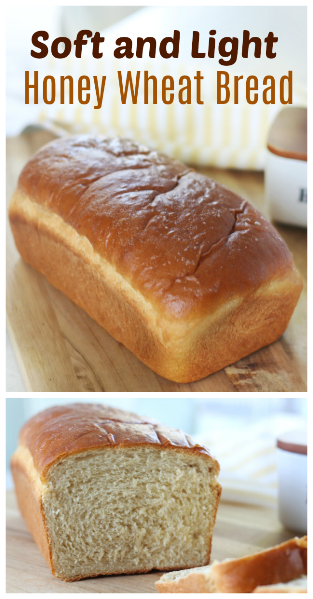 Honey Whole Wheat Bread (step-by-step photos)