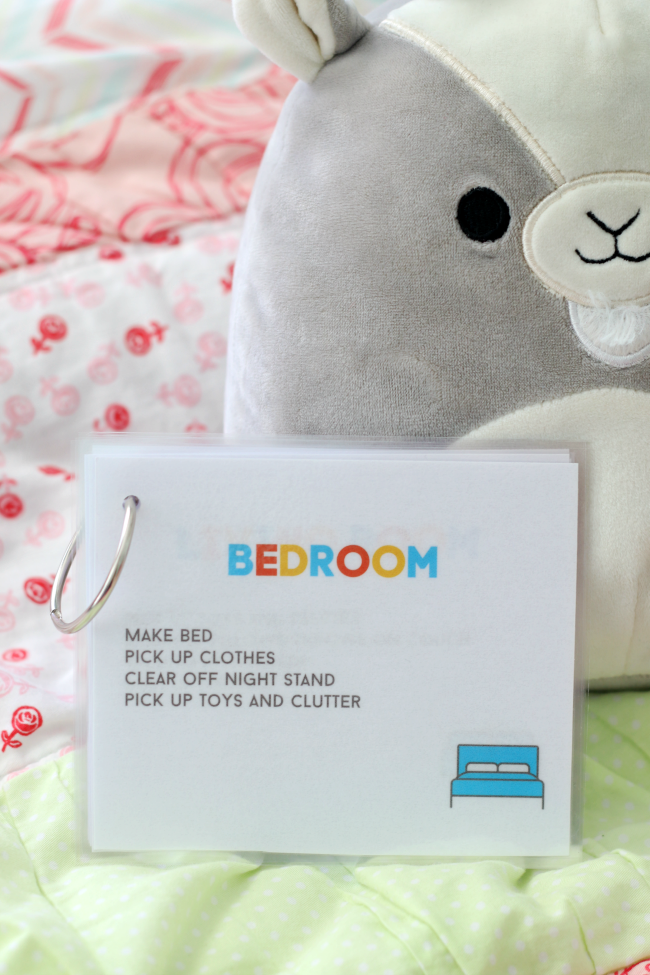 bedroom job card