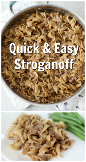 Quick and Easy Stroganoff Dinner (Video) - Gluesticks Blog