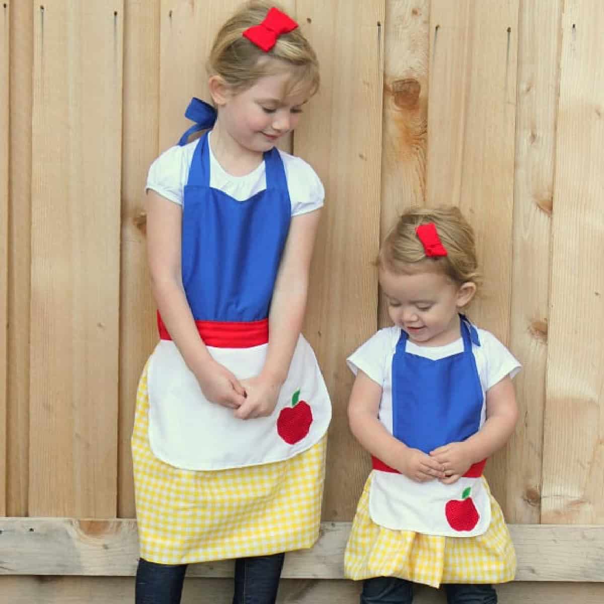 princess dress up aprons Belle Inspired Apron, Yellow Princess Costume Apron