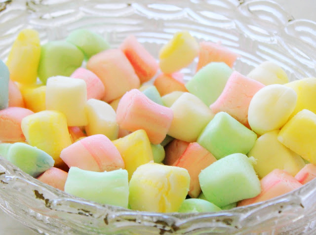 butter mint candies in dish