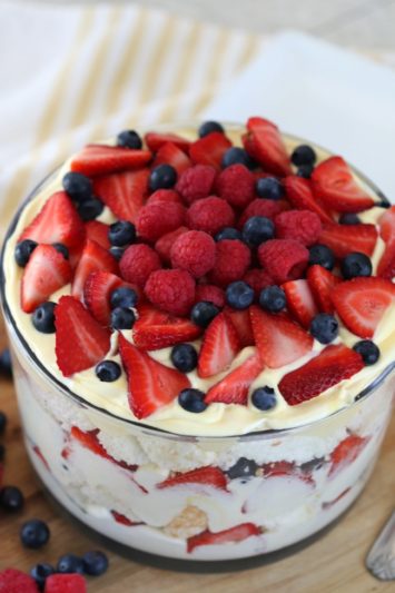 Angel Food Berry Trifle Recipe (Video) - Gluesticks Blog