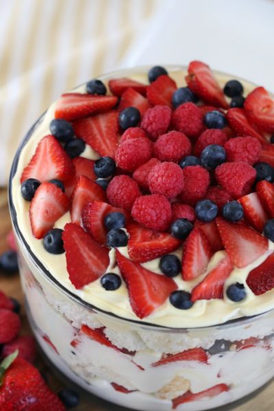 Angel Food Berry Trifle Recipe (Video) - Gluesticks Blog