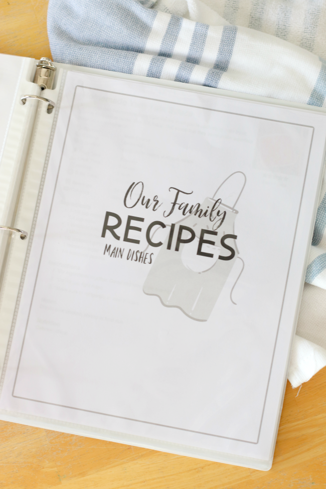 Cookbook Printables: Make A Family Recipe Book - Gluesticks Blog