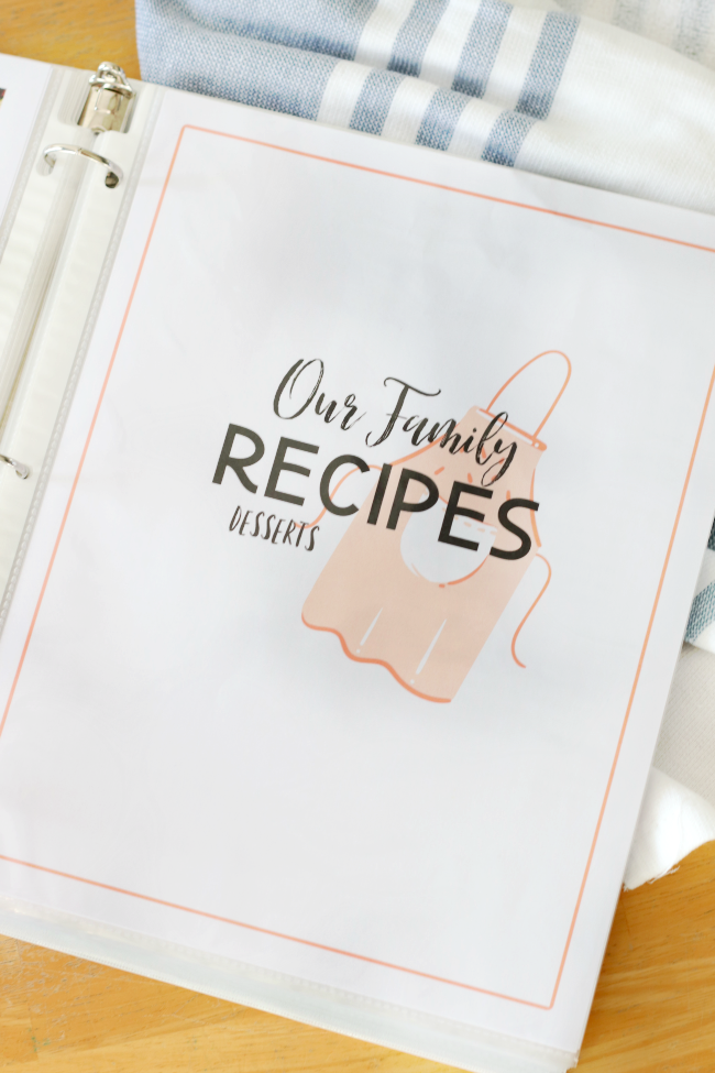 Cookbook Printables: Make A Family Recipe Book - Gluesticks Blog