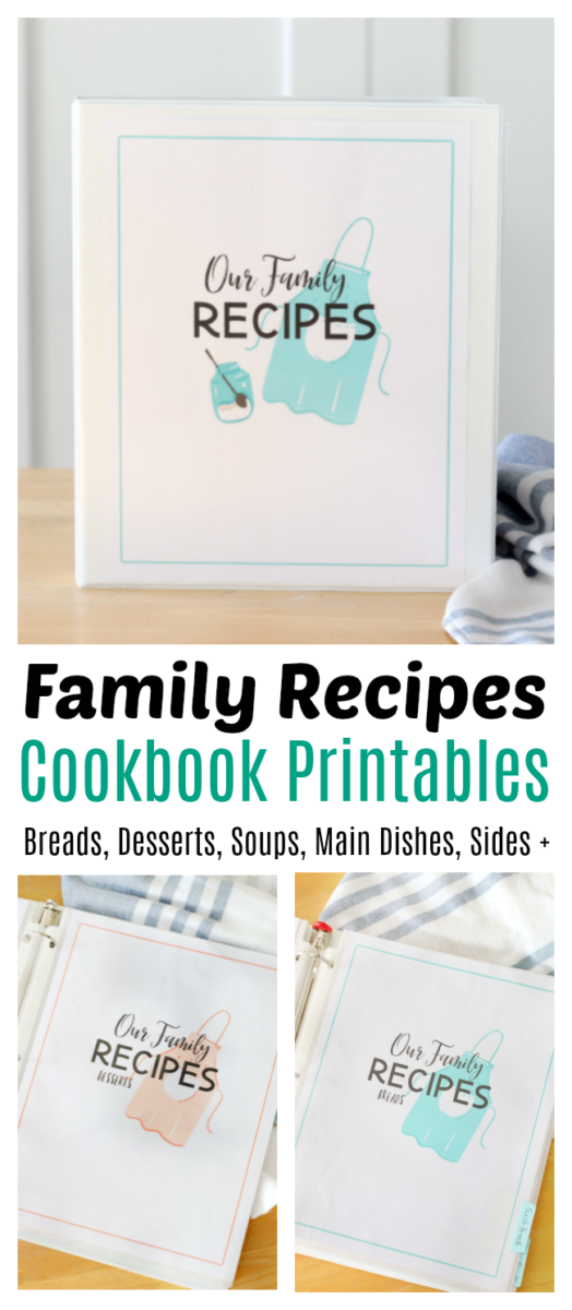 Cookbook Printables Make A Family Recipe Book Gluesticks Blog
