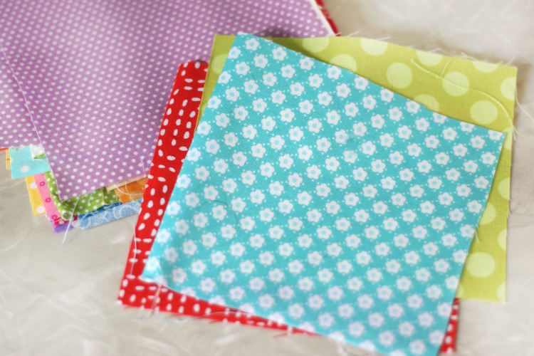 quilt squares in a variety of colors