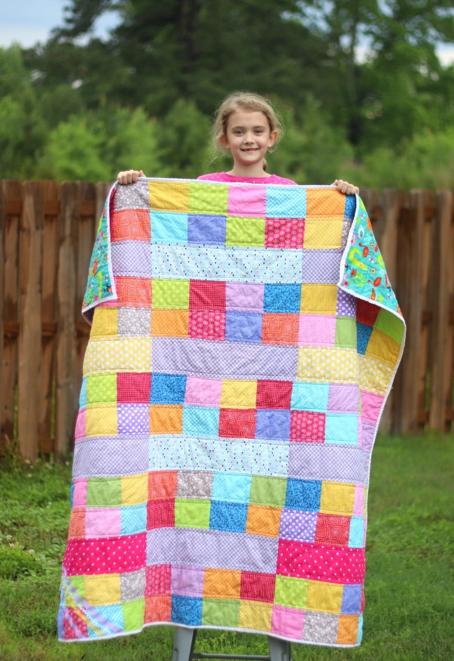 Kids Scrappy Quilt Tutorial 52