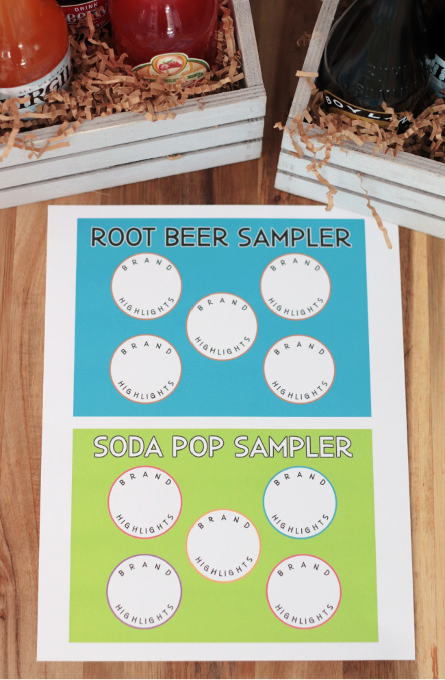 printable labels for root beer sampler