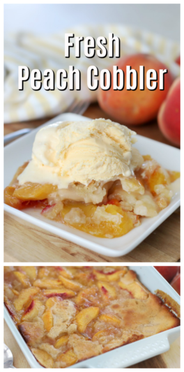 Easy Fresh Peach Cobbler Recipe (Video) - Gluesticks Blog