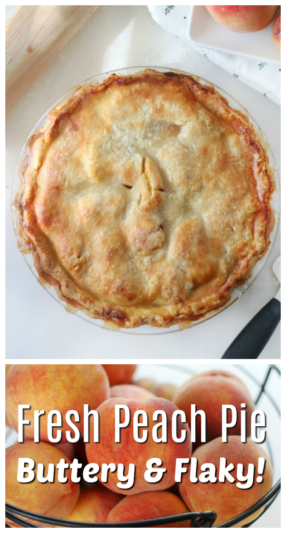 Fresh Peach Pie With a Buttermilk Flaky Crust (Video) - Gluesticks Blog