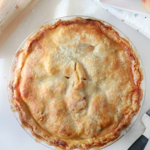 Fresh Peach Pie With a Buttermilk Flaky Crust (Video) - Gluesticks Blog