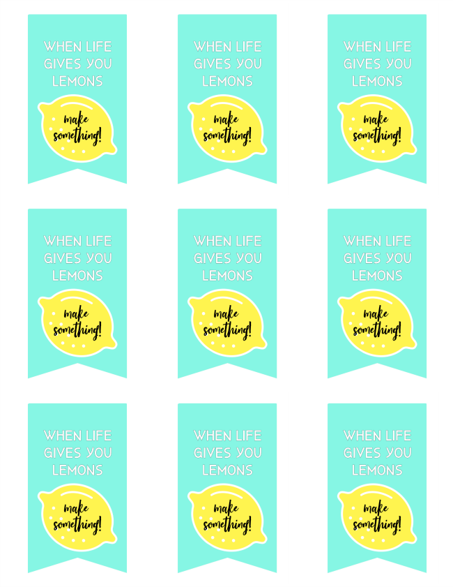 printable lemon tags