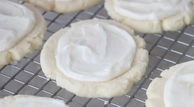 frosted lemon sugar cookie