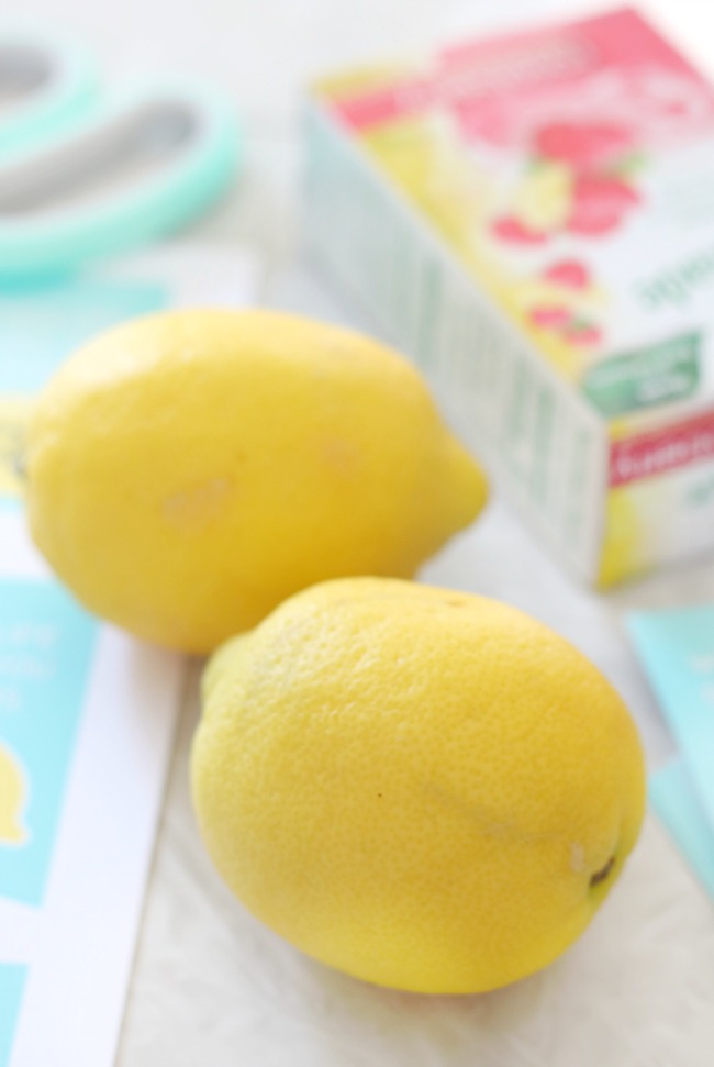 two lemons on table