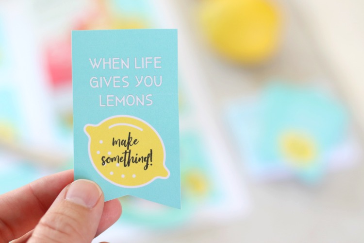 when life gives you lemons printable tag