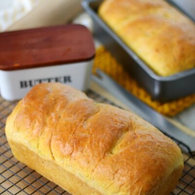 loaf of pumpkin cinnamon swirl bread